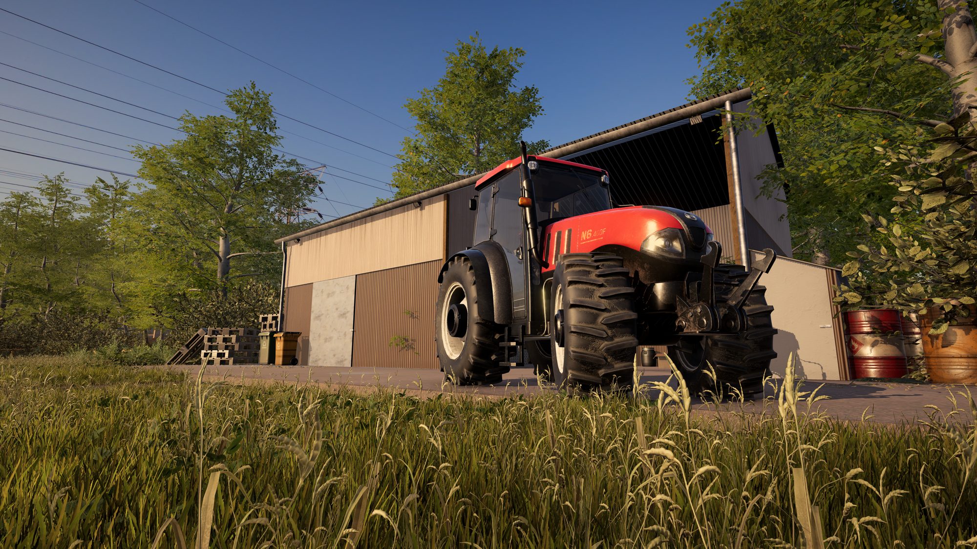 Poste de conduite d'un engin agricole simulé par E-CAB